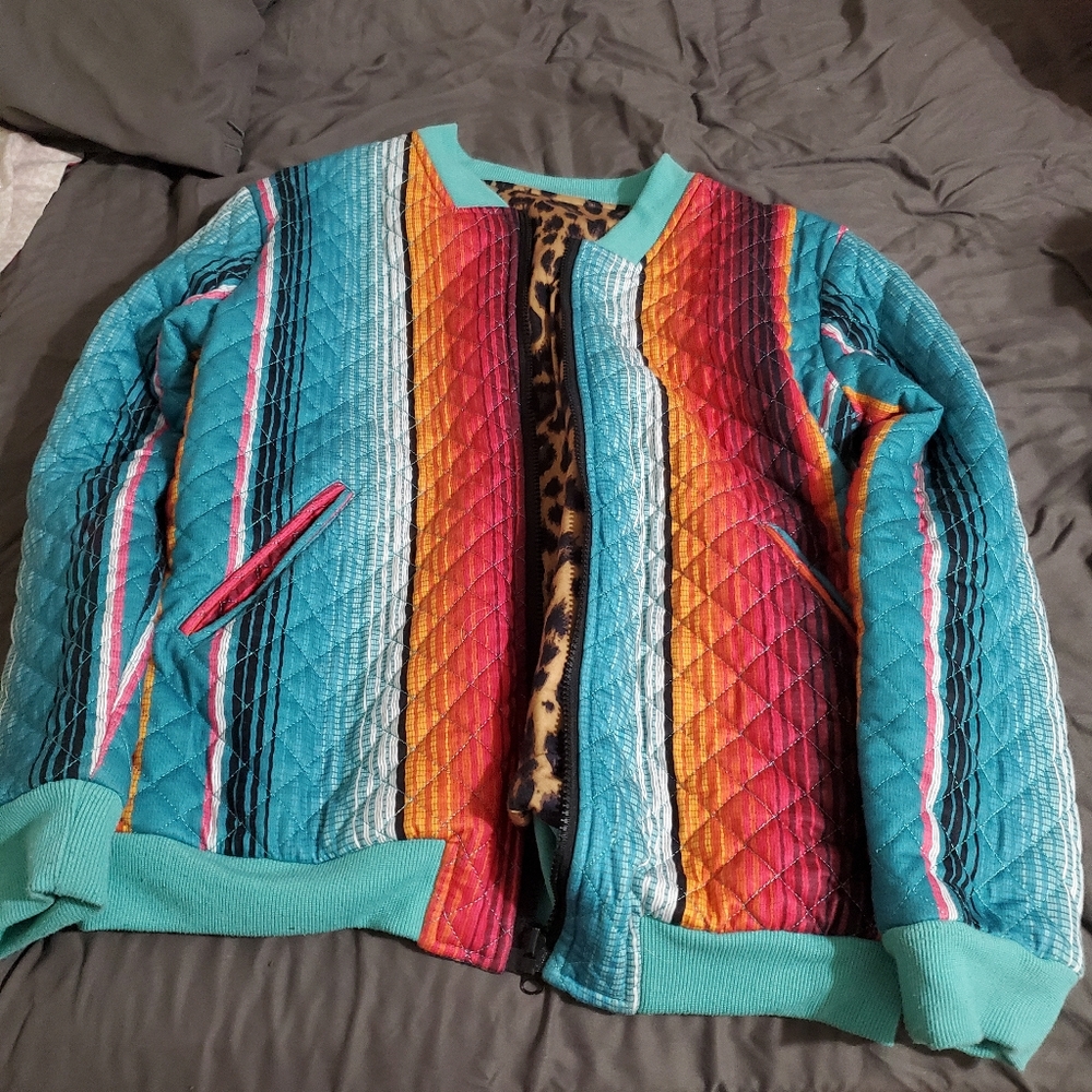 Crazy Train Serape Jacket Medium